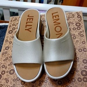 Lemon Jelly Platform Sandals